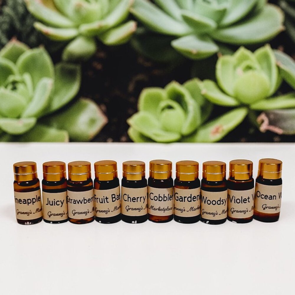 10 Pc Lot 2 Pure Uncut Hand Mixed Essential Fragrance Oil Blends by Granny